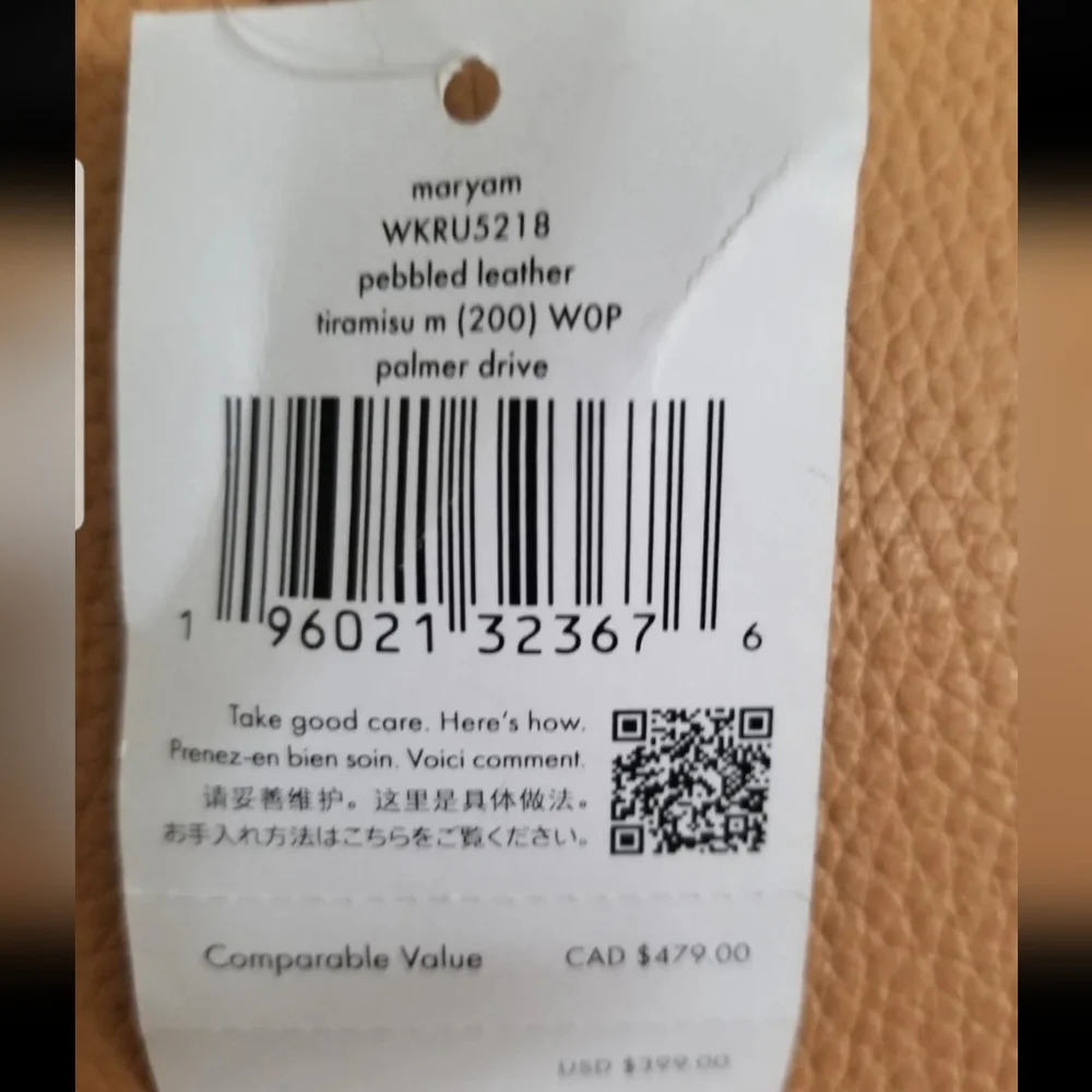 SOLD! NWT KATE SPADE ♠️ MARYAM PALMER DRIVER PEBBLED LEATHER Tiramisu/Tan - Picture 15 of 16